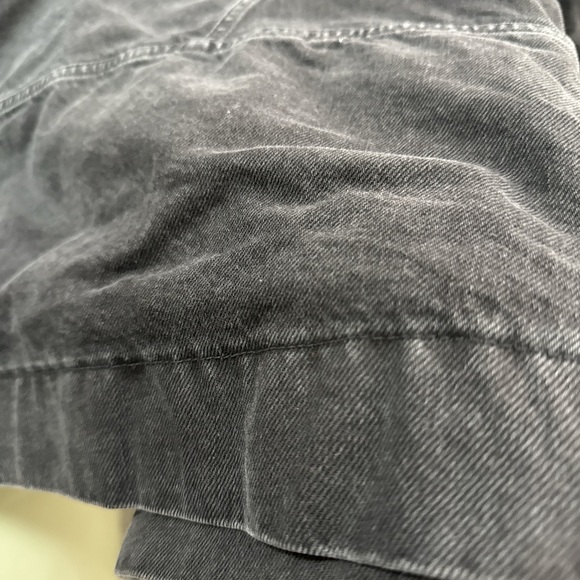 Topshop Black Jacket with Cream Sherpa Collar - Picture 8 of 9